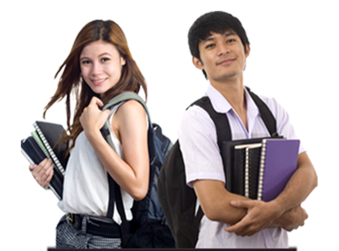 Boy & Girl Student PNG
