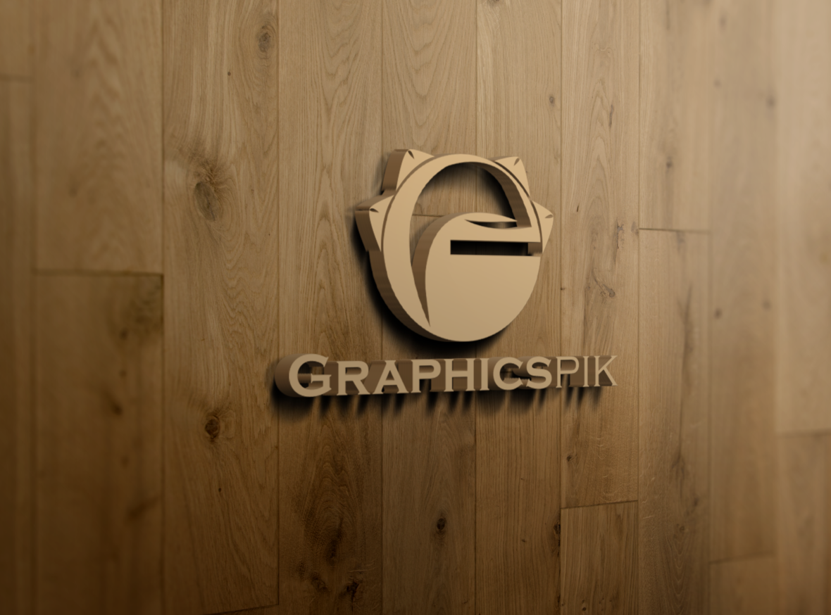 3D Sign Logo Mockup