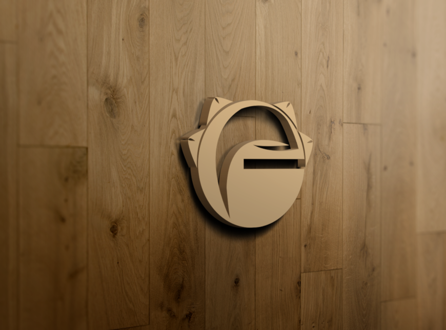 Free Office Wall 3D Sign Logo Mockup Design Download