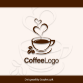 Coffee Shop Logo Design Template | Retro Coffee Emblem