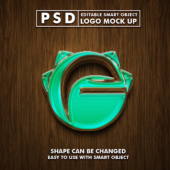 3D Wall Logo Mockup Design Free download on Graphicspik