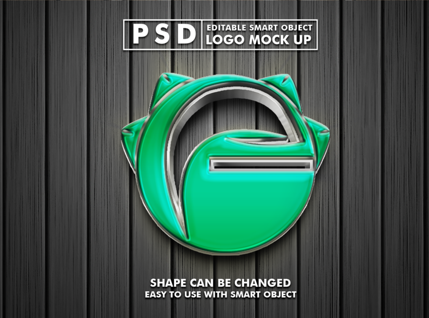 Professional 3D logo mockup Design Free Download PSD File